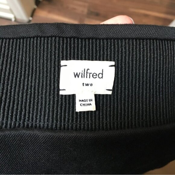 WILFRED Aritzia Black Moto Stretch Pants Sz 2 - Picture 7 of 8
